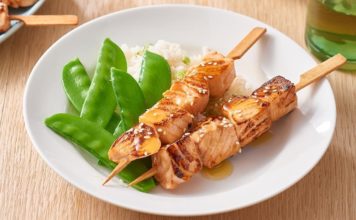 Receta: Brochetas de salmón asiático receta de brochetas de salmon asiatico