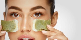Dale un descanso a tus ojos con bolsas de té bolsas de té en los ojos