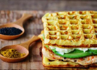 Receta de unos riquísimos waffles salados waffles salados