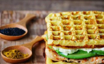 Receta de unos riquísimos waffles salados waffles salados