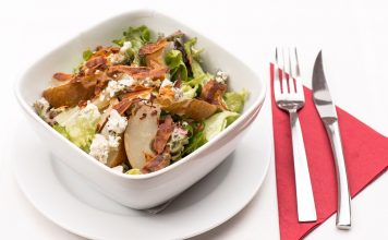Ensalada verde Waldorf con Manzana Marlene