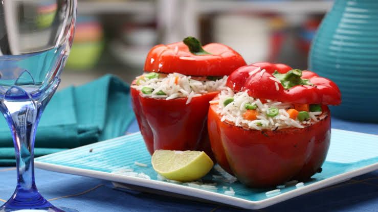 Receta de pimientos rellenos con brócoli