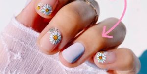 Diseños de uñas con flores para probar