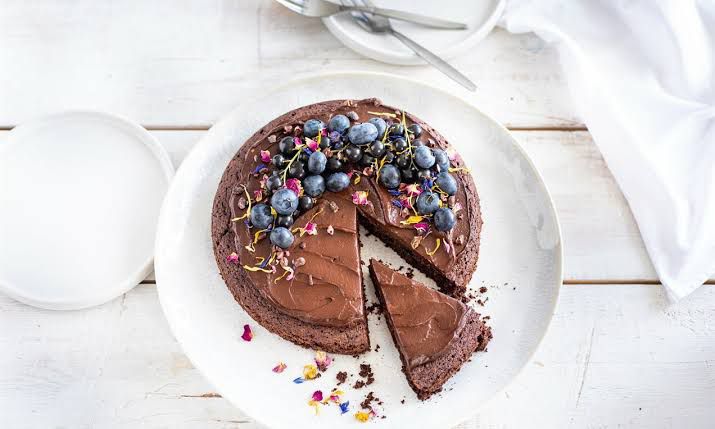 Tartas veganas de chocolate con plátano