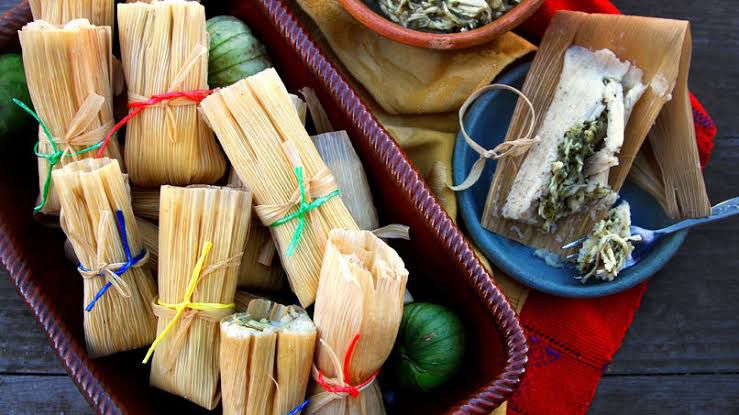 Tamal de pollo como los que hacía la abuela