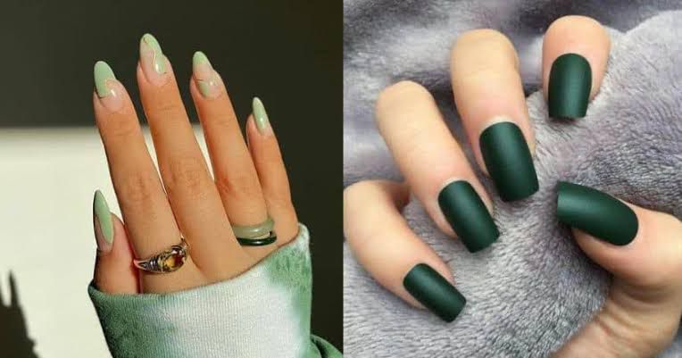 Uñas verdes para el otoño