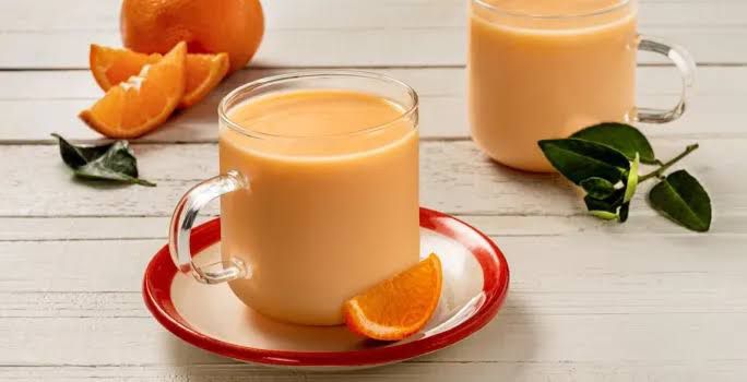 Atole de mandarina para estos días frios