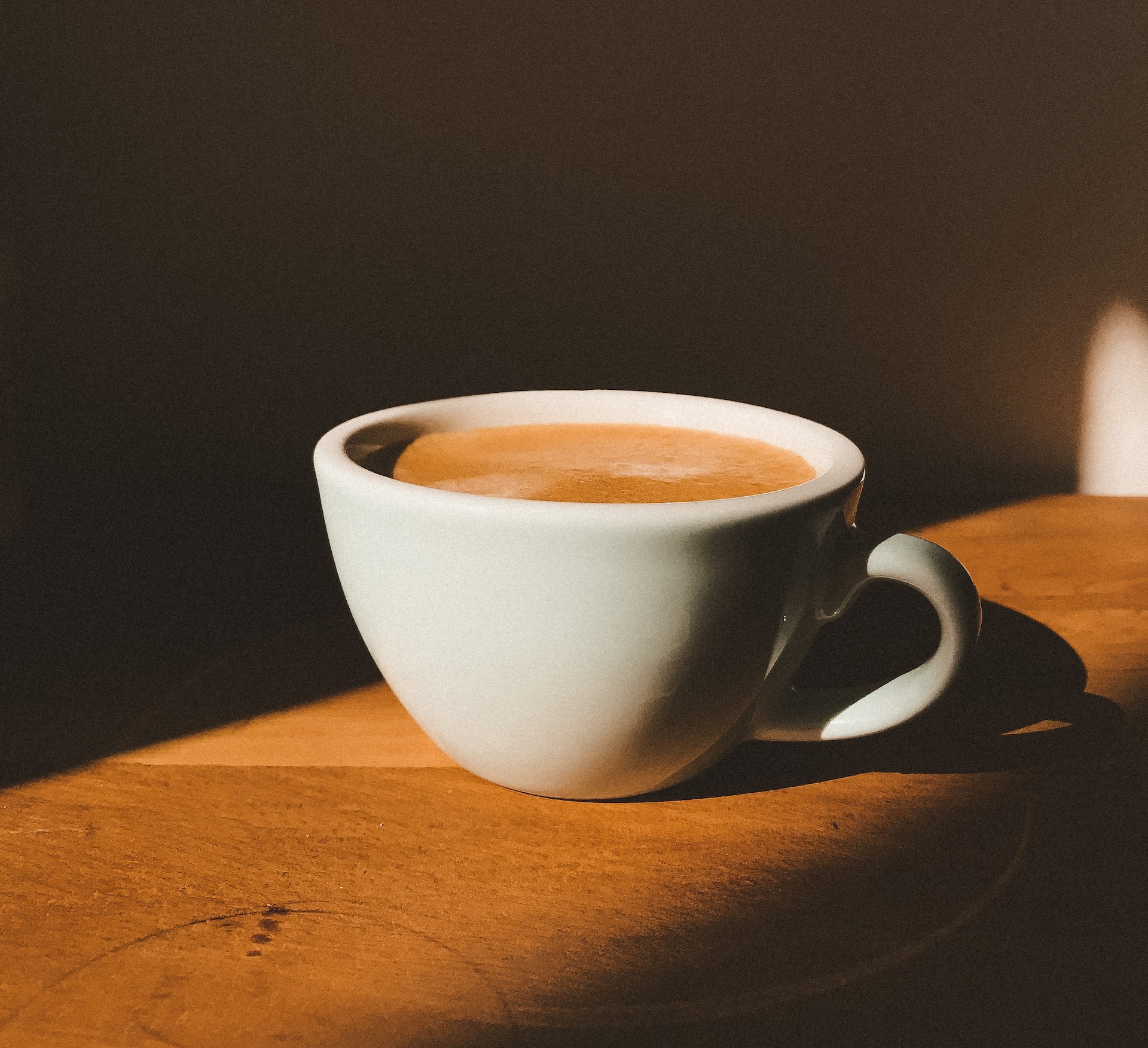 Café con crema y azúcar