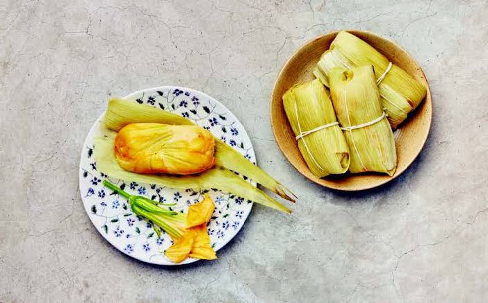 Tamal de flor de calabaza