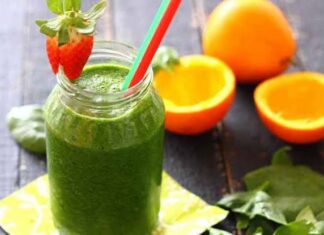 Jugo verde con naranja para bajar de peso Jugo verde con naranja para bajar de peso