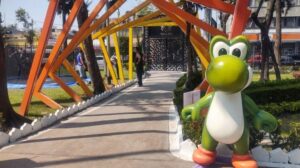 Parque con figuras gigantes de Mario Bros CDMX