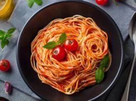 Receta para la comida: Espagueti con jitomate Receta para la comida Espagueti con jitomate