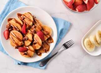 Mini Hot cakes de avena desayuno saludable Mini Hot cakes de avena desayuno saludable