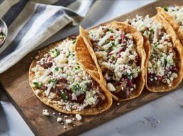 Tacos de bistec con queso Tacos de bistec con queso
