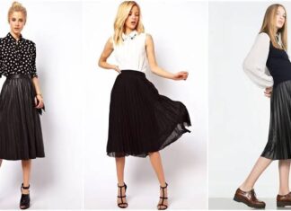 Outfits para la oficina con falda plisada negra Outfits para la oficina con falda plisada negra