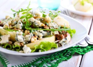 Ensalada de Peras y Queso Roquefort, perfecta combinación. Ensalada-de-Peras-y-Queso-Roquefort-perfecta-combinacion.-