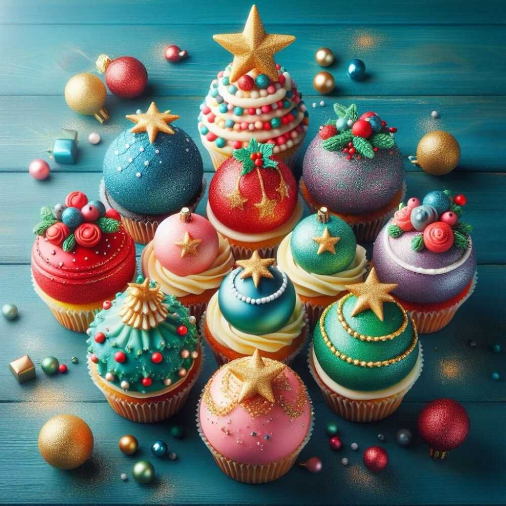 Receta de cupcakes navideños