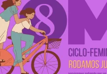 Conmemora el 8M en la rodada ciclista en la CDMX Conmemora el 8M en la rodada ciclista en la CDMX