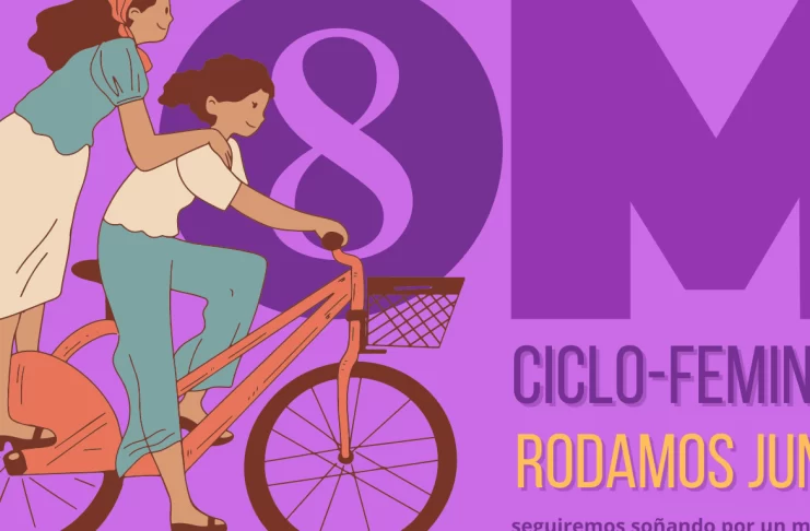Conmemora el 8M en la rodada ciclista en la CDMX Conmemora el 8M en la rodada ciclista en la CDMX