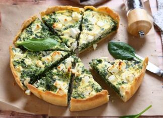 Quiche de queso crema para la comida