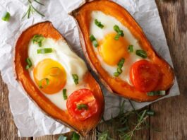Camotes Rellenos para la cena