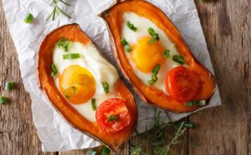Camotes Rellenos para la cena