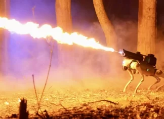 Thermonator, Perro robot lanza fuego