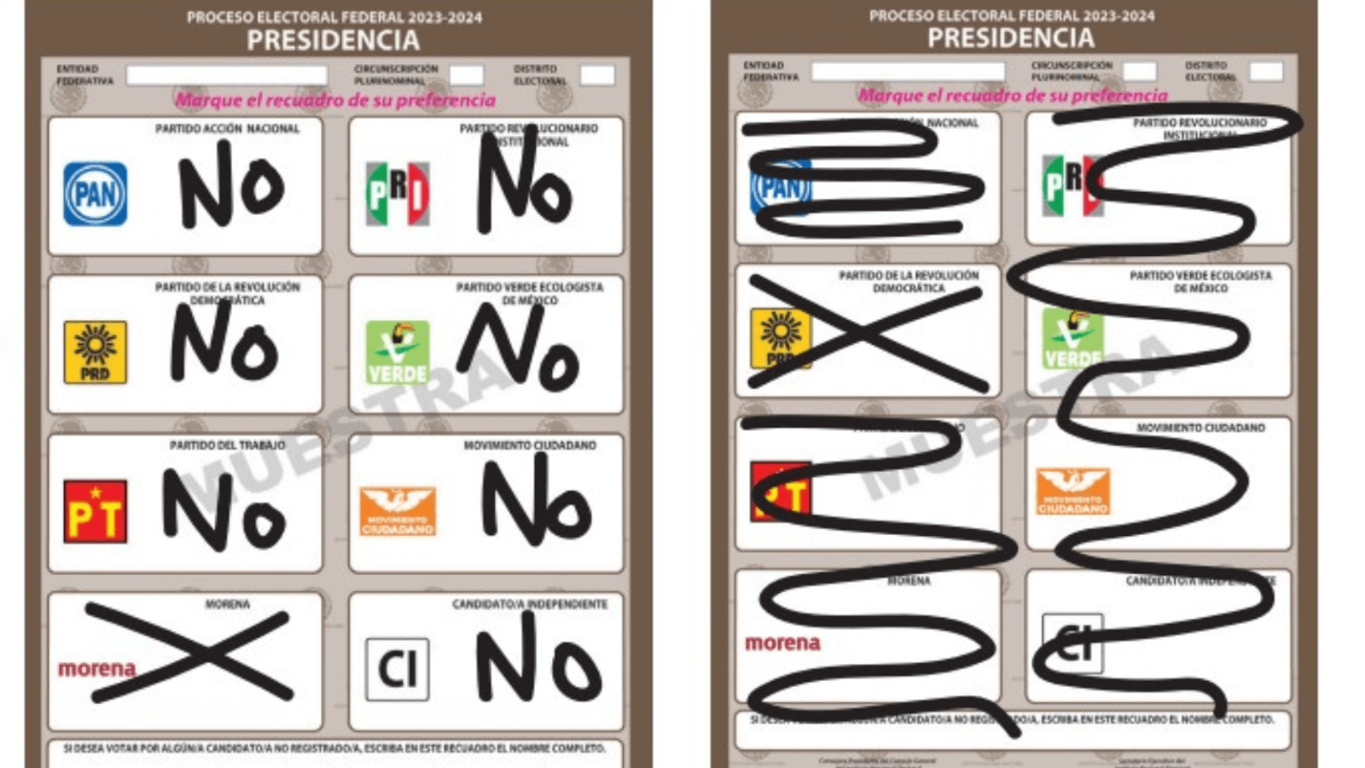 Voto nulo en México
