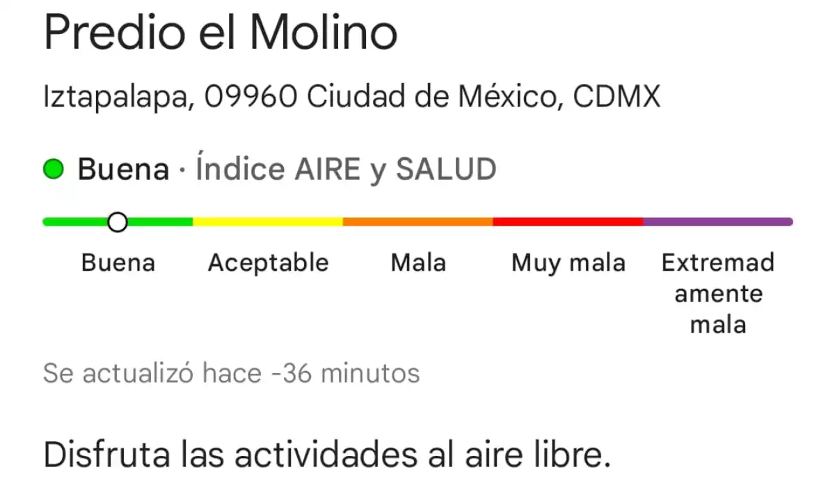 Cómo ver la calidad del aire de CDMX en Google Maps