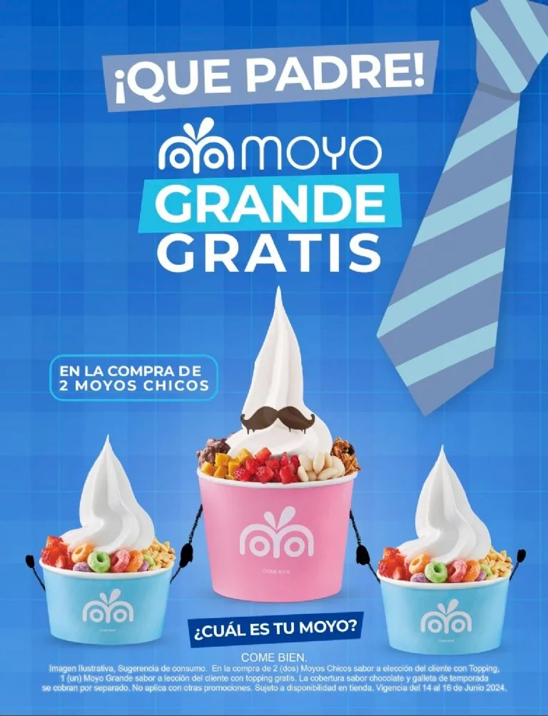 El Moyo ofrece helado GRATIS por el Día del Padre