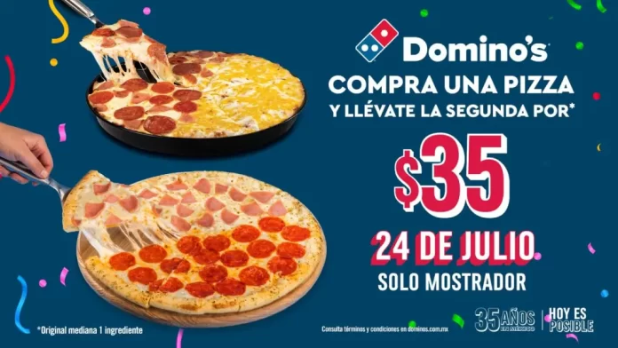 Pizzas de Domino’s a solo 35 PESOS