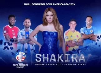 Shakira cantará en la final de la Copa América 2024 Shakira cantará en la final de la Copa América 2024