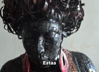 Nigeriano convierte basura electrónica en esculturas ciberpunk residuos electrónicos