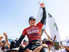 Alan Cleland es campeón del US Open de Surf