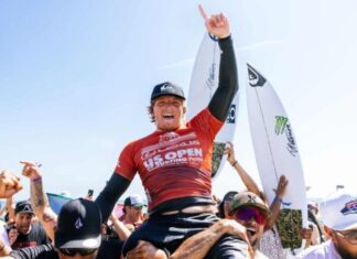 Alan Cleland es campeón del US Open de Surf
