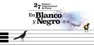 Festival internacional de piano en blanco y negro