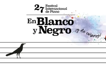 Festival internacional de piano en blanco y negro