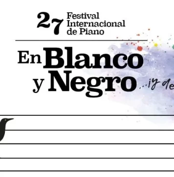Festival internacional de piano en blanco y negro