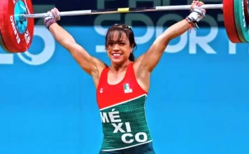 Janeth Gómez mexicana halterista en Paris 2024 Janeth Gómez mexicana halterista