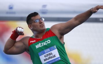 Uziel Muñoz a la final de lanzamiento de Bala