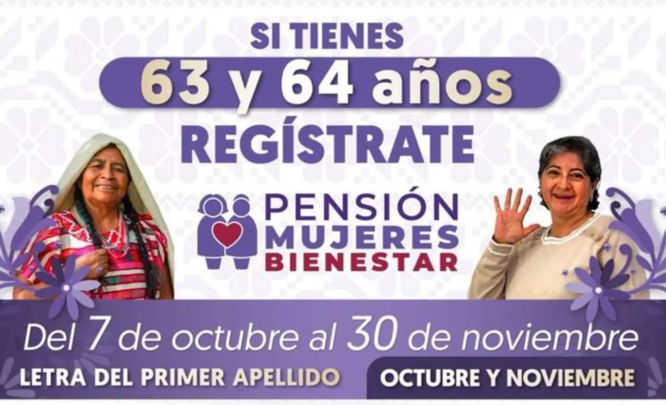 Hoy inicia el registro de Pensión Bienestar para mujeres de 60 a 64 años