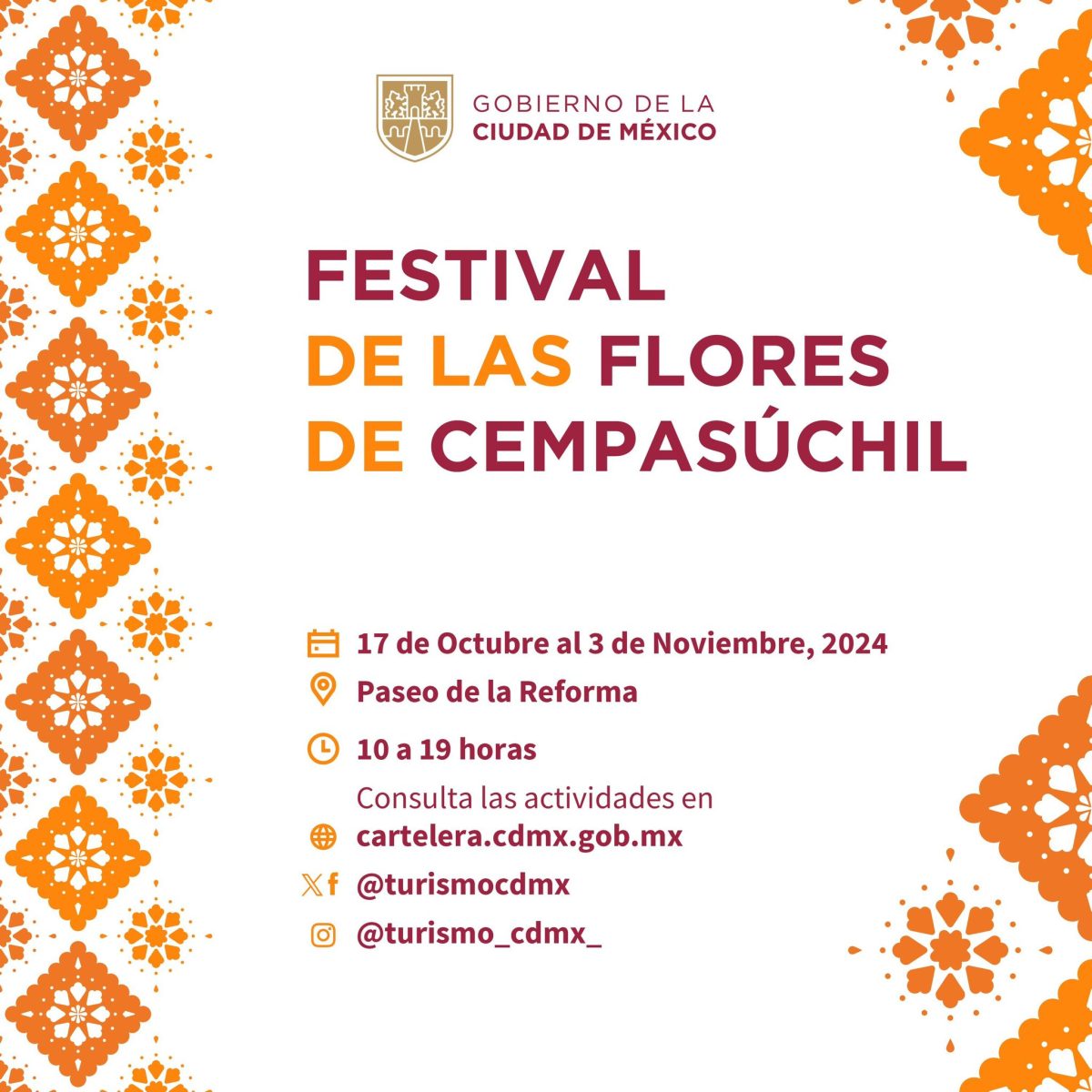 Inicia el Festival de las Flores de Cempasúchil