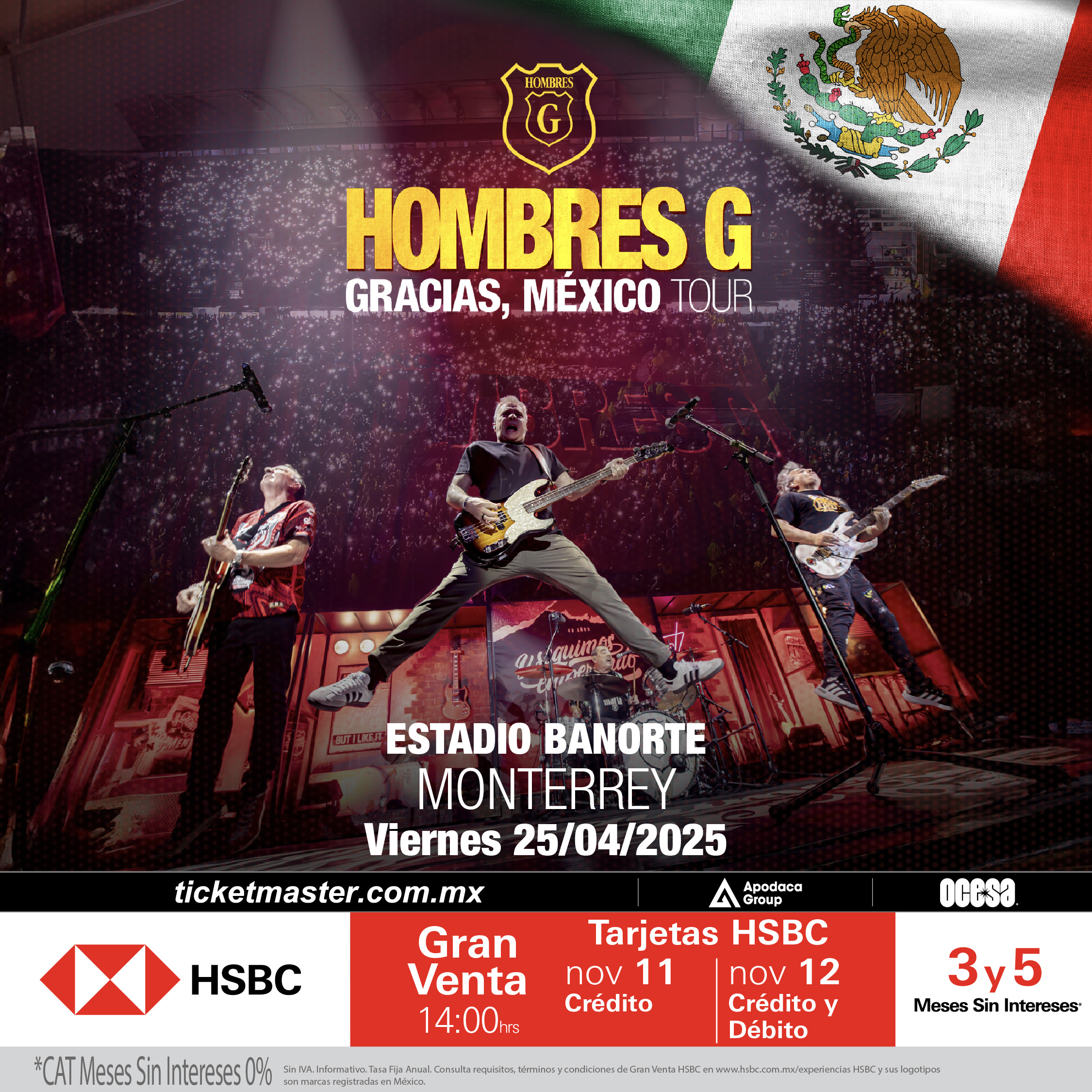 Hombres G regresará a México en 2025