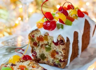 Receta de pastel navideño de frutas Receta de pastel navideño de frutas