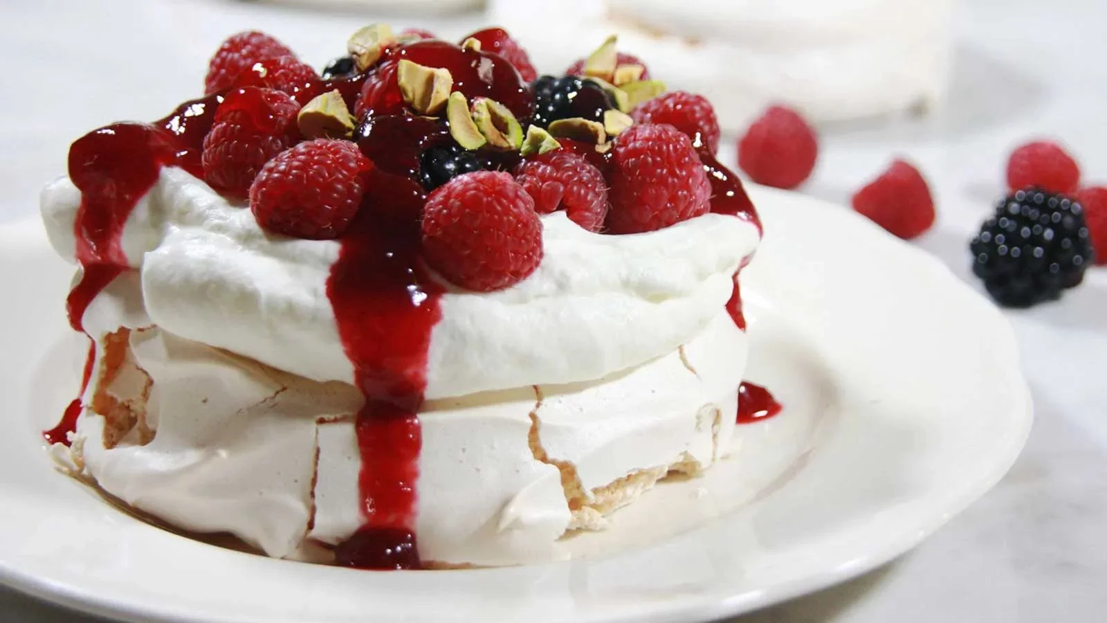 postre navideño Pavlova Navideña