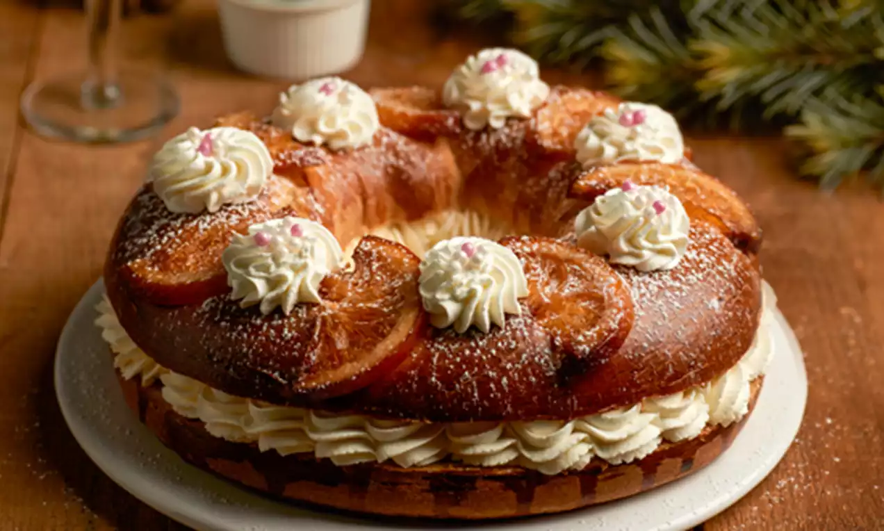 postre navideño Roscón de Reyes