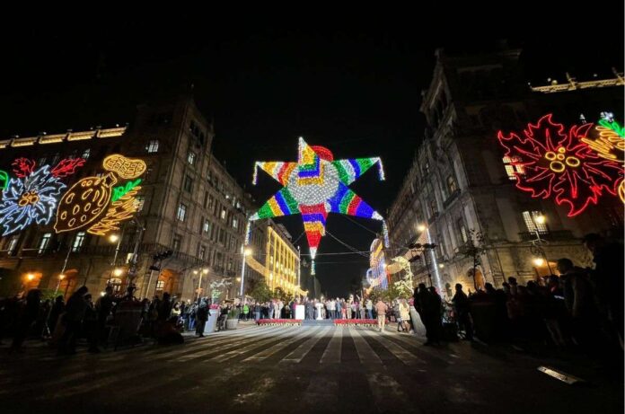 Así será el alumbrado navideño 2024 en el Zócalo