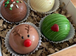 Bombas de chocolate para Navidad Bombas de chocolate para Navidad