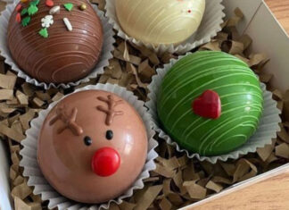 Bombas de chocolate para Navidad Bombas de chocolate para Navidad