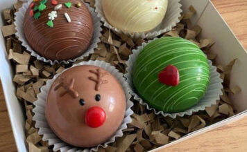 Bombas de chocolate para Navidad Bombas de chocolate para Navidad